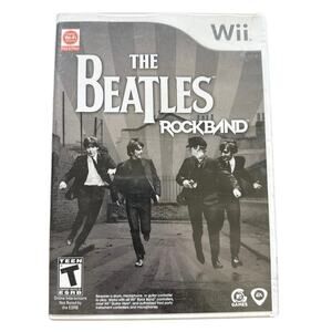 The Beatles Rock Band Game (Nintendo Wii, 2009) COMPLETE CIB Tested